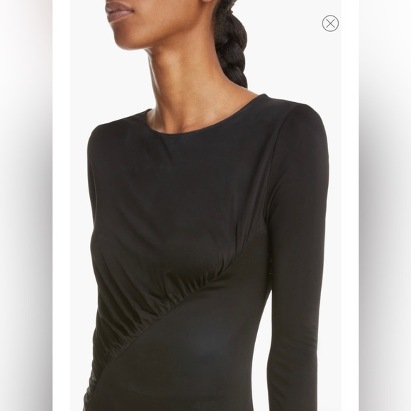 Saint Laurent ruched jersey dress black - Picture 5 of 6